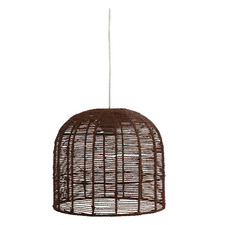 Flicker Brown Woven Paper String Light Shade