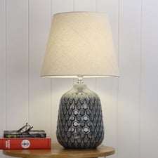 Ember Ceramic & Fabric Table Lamp