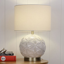 44cm Montello Ceramic & Fabric Table Lamp