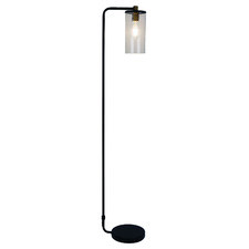 Carney Metal & Glass Floor Lamp