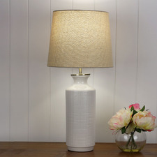 58cm Devonte Ceramic & Fabric Table Lamp