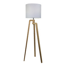 Alba Wooden Tripod Floor Lamp