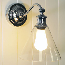 Galvan Metal & Glass Wall Light