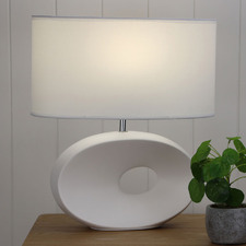 41cm Motosu Ceramic & Cotton Table Lamp