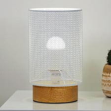 Walter Metal Mesh Bedside Lamp