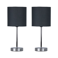 Veronika Steel Table Lamps (Set of 2)