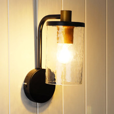 Carney Metal & Glass Wall Light