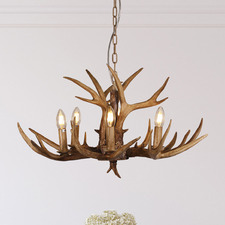 Tucker Antler Polyresin 6 Light Pendant