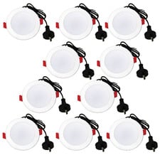 Abold 90mm Cut Out LED 10W Recessed Downlight (Set of 10)