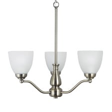 Claude Frosted Glass 3 Light Pendant