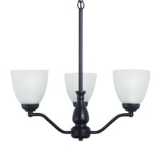 Claude Frosted Glass 3 Light Pendant