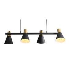Halle Linear Steel 4 Light Pendant