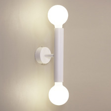 Alina Steel 2 Light Wall Sconce