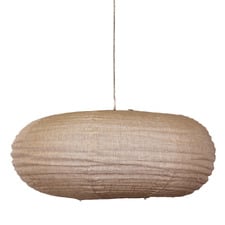 Ryla Cream Oval Linen Pendant Shade