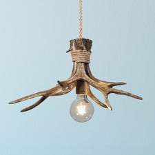 Tucker Antler Polyresin Pendant Light