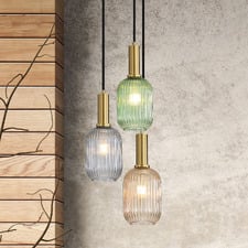 Rivas Steel 3 Light Pendant