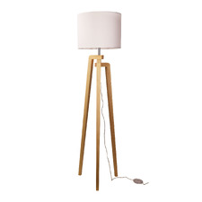 Alba Wooden Tripod Floor Lamp