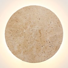 Mathilda Steel & Travertine LED Wall Sconce