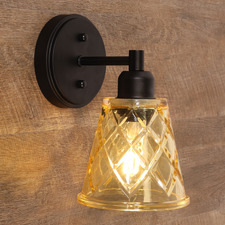 Towson Steel & Glass Wall Light