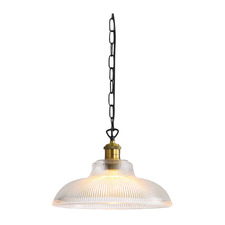 Caribou Ribbed Glass Pendant Light