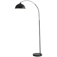 Naomi Steel & Marble Floor Lamp