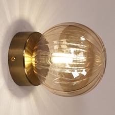 Effie Steel & Glass Wall Light