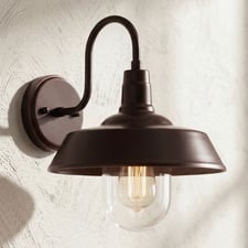 Coulson Metal & Glass Outdoor Wall Light