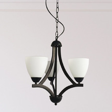 Orford Opal Glass 3-Light Pendant