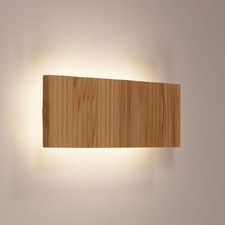 Albany Ash Wood Tri-Colour LED Wall Light