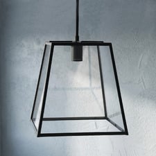 Legnano Flared Metal & Glass Pendant Light