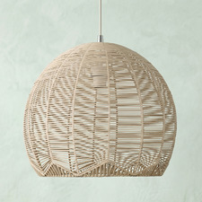 Robbins Rattan Cane Pendant Light