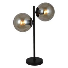 Goldfish Clear Glass & Metal Table Lamp
