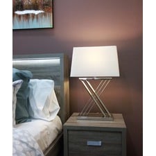 Paris Champagne Metal Table Lamp