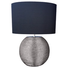 Black & Silver Discas Table Lamp