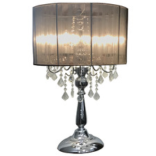 76cm Monaco 5 Light Metal & Crystal Table Lamp