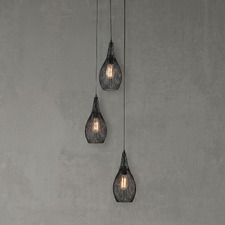 Ghent Teardrop Metal 3 Light Pendant