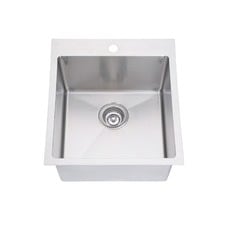 Regal 450mm Flushmount Single Stainless Steel Kitchen Sink