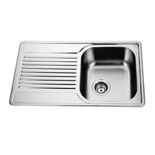 Prestige 790mm Flushmount Single Kitchen Sink with Left Drainer