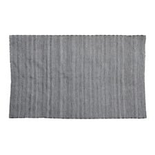 Black Herringbone Indoor/Outdoor Rug