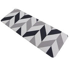 Navy & Grey Herringbone Kitchen Mat