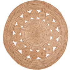 Medallion Round Jute Rug