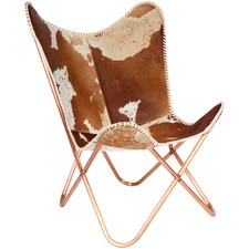 Alexandra Leather Butterfly Chair