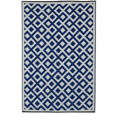 Indigo & White Marina Outdoor Rug