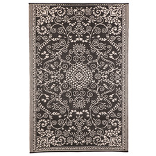 Black & Cream Murano Outdoor Rug