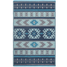 Blue Cusco Outdoor Floor Mat