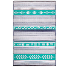 Blue Ibiza Reversible Outdoor Floor Mat