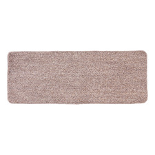 Beige Non-Slip Cotton-Blend Kitchen Mat