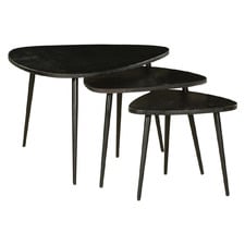 3 Piece Paulo Plectrum Nesting Coffee Table Set