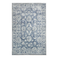 Blue Megan Machine Washable Rug