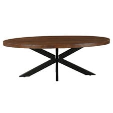 Medium Wood Nova Oval Mango Coffee Table